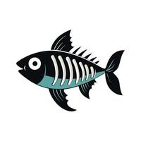 Charming Design of Fish Bones Fish vector