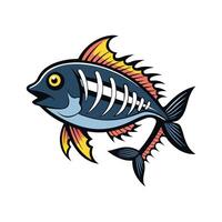 Elegant Artwork of Fish Bones Fish vector