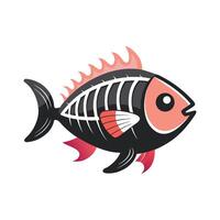 Dynamic Artwork of Fish Bones Fish vector