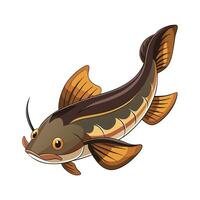 Charming Design of Flathead Catfish vector