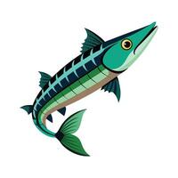 Dynamic Artwork of Great Barracuda vector