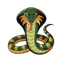 Stylish Illustration of Habu Snake vector