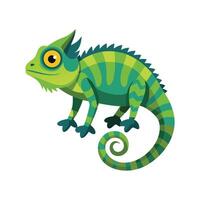 Charming Design of Jacksons Chameleon vector