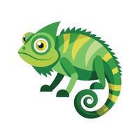 Elegant Artwork of Jacksons Chameleon vector