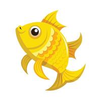 Elegant Artwork of Jaune Fish vector