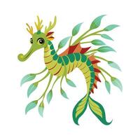 Dynamic Artwork of Leafy Seadragon vector