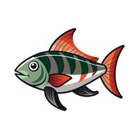 Charming Design of Low Tide Fish vector