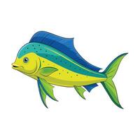 Dynamic Artwork of MahiMahi vector