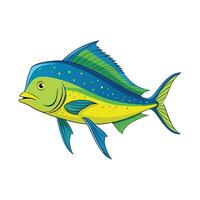 Elegant Artwork of MahiMahi vector