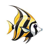 Charming Design of Moorish Idol vector