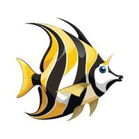 Dynamic Artwork of Moorish Idol vector