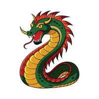 Charming Design of Naga vector