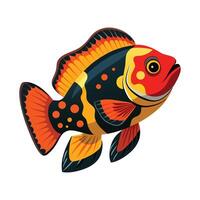 Dynamic Artwork of Oscar Fish vector