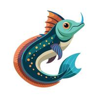 Dynamic Artwork of Peacock Eel vector