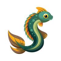 Charming Design of Peacock Eel vector