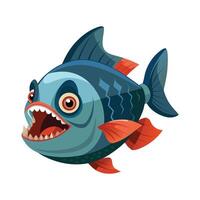 Dynamic Artwork of Piranha vector