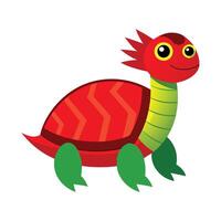 Dynamic Artwork of RedCrowned Roofed Turtle vector