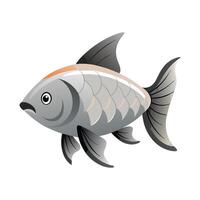 Dynamic Artwork of Silver Carp vector