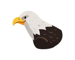 An eagle head with a white background vector
