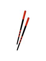 Two chopsticks on a white background vector