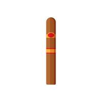 A cigar with a red stripe on it vector