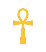 An egyptian cross on a white background vector