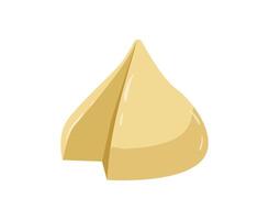 Fortune cookie icon in cartoon style on a white background vector
