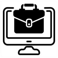 online business and ecommerce in black duo line vector