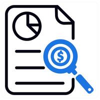 business report and graph vector
