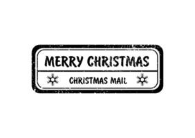 Christmas Mail Rectangle vector