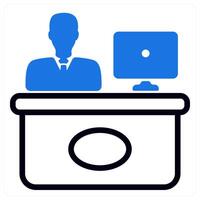 reception and office vector