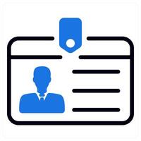 identity card and ID vector