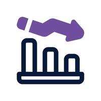 drawdown dual tone icon. Sleek and modern icon for websites, mobile apps, marketing materials, and corporate design. Fully scalable and ready to use. vector