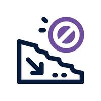 crisis dual tone icon. Sleek and modern icon for websites, mobile apps, marketing materials, and corporate design. Fully scalable and ready to use. vector