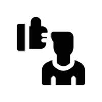 public image glyph icon. Strong and solid icon for websites, mobile interfaces, presentations, and visual branding. High quality and easy to edit. vector