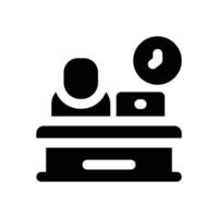 office glyph icon. Strong and solid icon for websites, mobile interfaces, presentations, and visual branding. High quality and easy to edit. vector