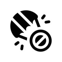 no parachute glyph icon. Strong and solid icon for websites, mobile interfaces, presentations, and visual branding. High quality and easy to edit. vector