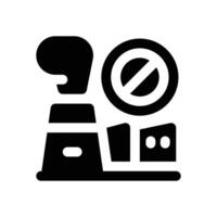 loss factory glyph icon. Strong and solid icon for websites, mobile interfaces, presentations, and visual branding. High quality and easy to edit. vector