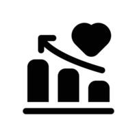 reputation glyph icon. Strong and solid icon for websites, mobile interfaces, presentations, and visual branding. High quality and easy to edit. vector