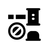 no law glyph icon. Strong and solid icon for websites, mobile interfaces, presentations, and visual branding. High quality and easy to edit. vector