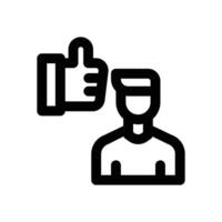 public image line icon. Clean and minimalist icon for websites, mobile apps, presentations, and logos. Fully scalable and customizable for any project. vector