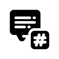 tagline glyph icon. Strong and solid icon for websites, mobile interfaces, presentations, and visual branding. High quality and easy to edit. vector