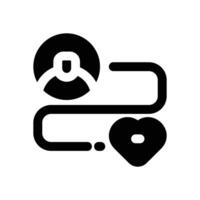 costumer journey glyph icon. Strong and solid icon for websites, mobile interfaces, presentations, and visual branding. High quality and easy to edit. vector