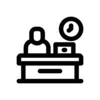 office line icon. Clean and minimalist icon for websites, mobile apps, presentations, and logos. Fully scalable and customizable for any project. vector