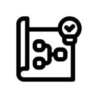 creative process line icon. Clean and minimalist icon for websites, mobile apps, presentations, and logos. Fully scalable and customizable for any project. vector