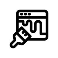 redesign line icon. Clean and minimalist icon for websites, mobile apps, presentations, and logos. Fully scalable and customizable for any project. vector