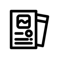 flyer line icon. Clean and minimalist icon for websites, mobile apps, presentations, and logos. Fully scalable and customizable for any project. vector