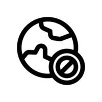 global bankruptcy line icon. Clean and minimalist icon for websites, mobile apps, presentations, and logos. Fully scalable and customizable for any project. vector