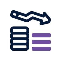 loss money dual tone icon. Sleek and modern icon for websites, mobile apps, marketing materials, and corporate design. Fully scalable and ready to use. vector