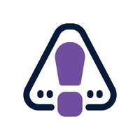 full risk dual tone icon. Sleek and modern icon for websites, mobile apps, marketing materials, and corporate design. Fully scalable and ready to use. vector